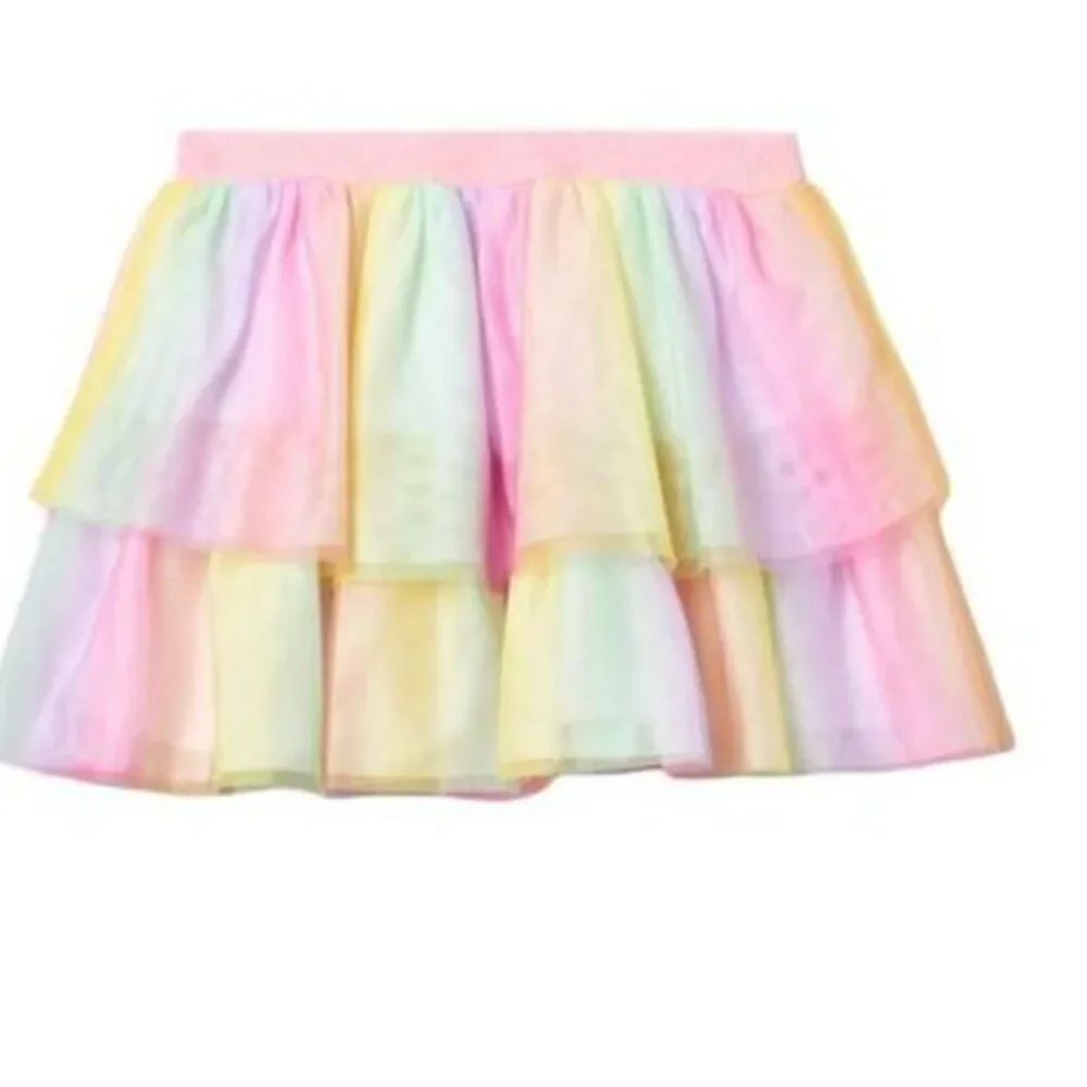Janie and Jack 100850001 Rainbow Tiered Tulle Skirt size 6-12 months NWT